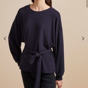 NWT Freya Navy Tie-waist Sweater - size Medium